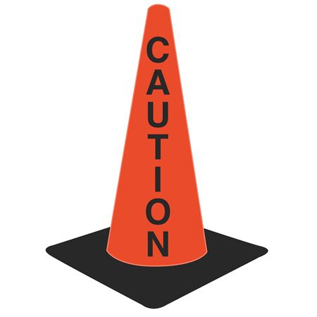 Lettered Traffic Cones - Caution